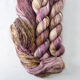 Autumn Toad Lily - Miss Babs Tarte wool blend sock yarn