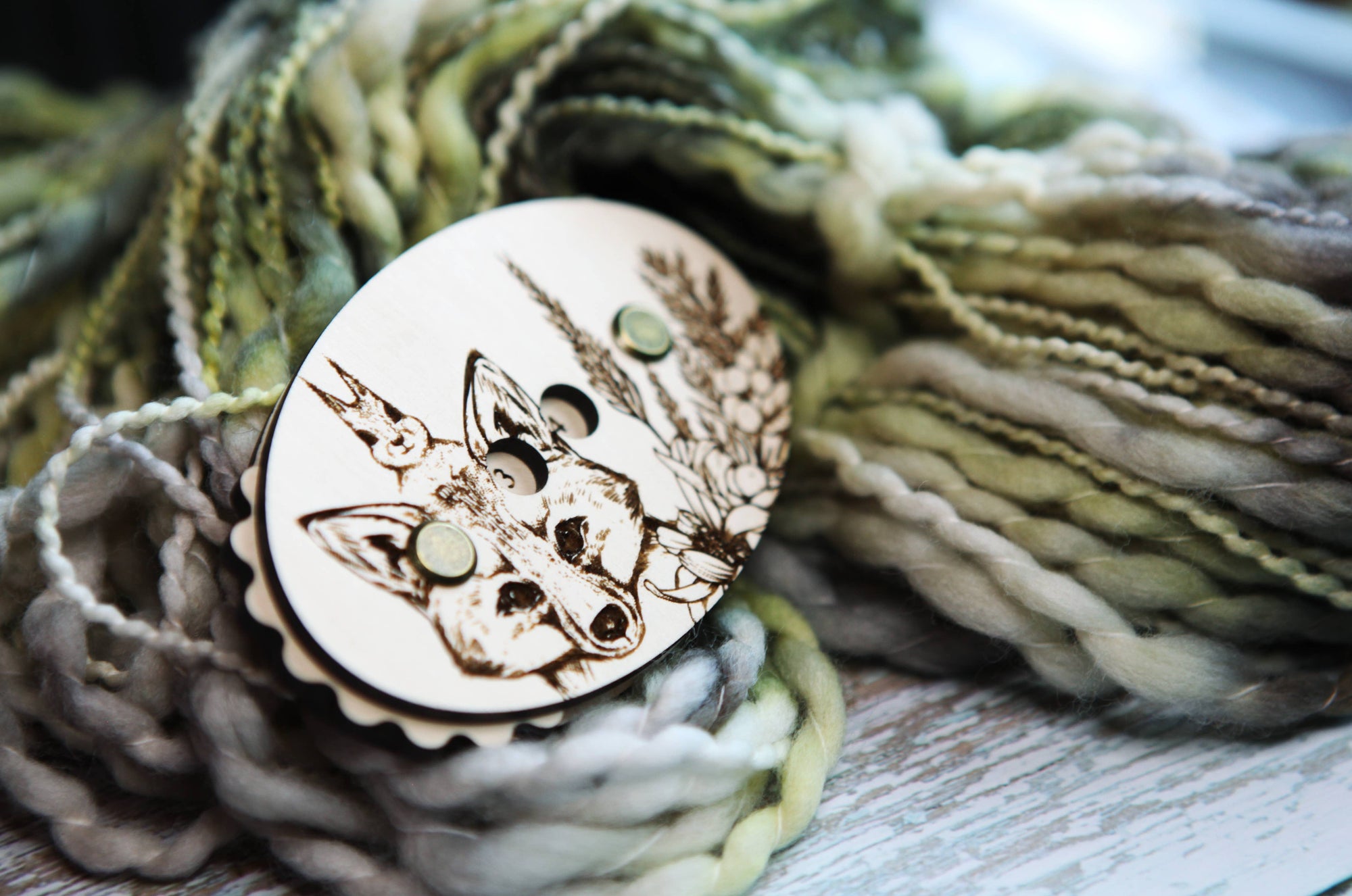 Sunrise Grove - Fox with Squirrel in Forest Knitting and Crochet Row Counter