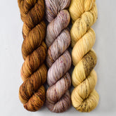 Barn Owl, Autumn Toad Lily, and Alder - Miss Babs Yummy 2-Ply Trio