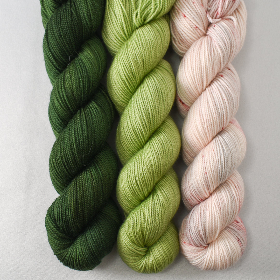 Beanstalk, Inchworm, and Blusher - Miss Babs Yummy 2-Ply Fillide Set