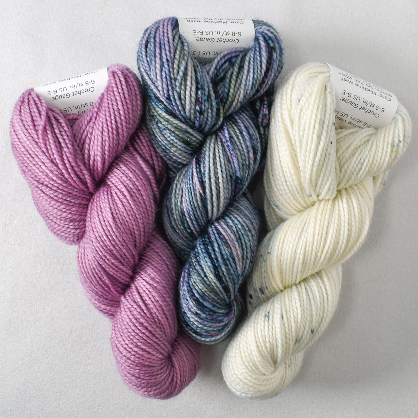 Beary Cozy Gnome Set: Lepidolite, Piedmont Blues, and Right as Rain - Miss Babs Toe Trio