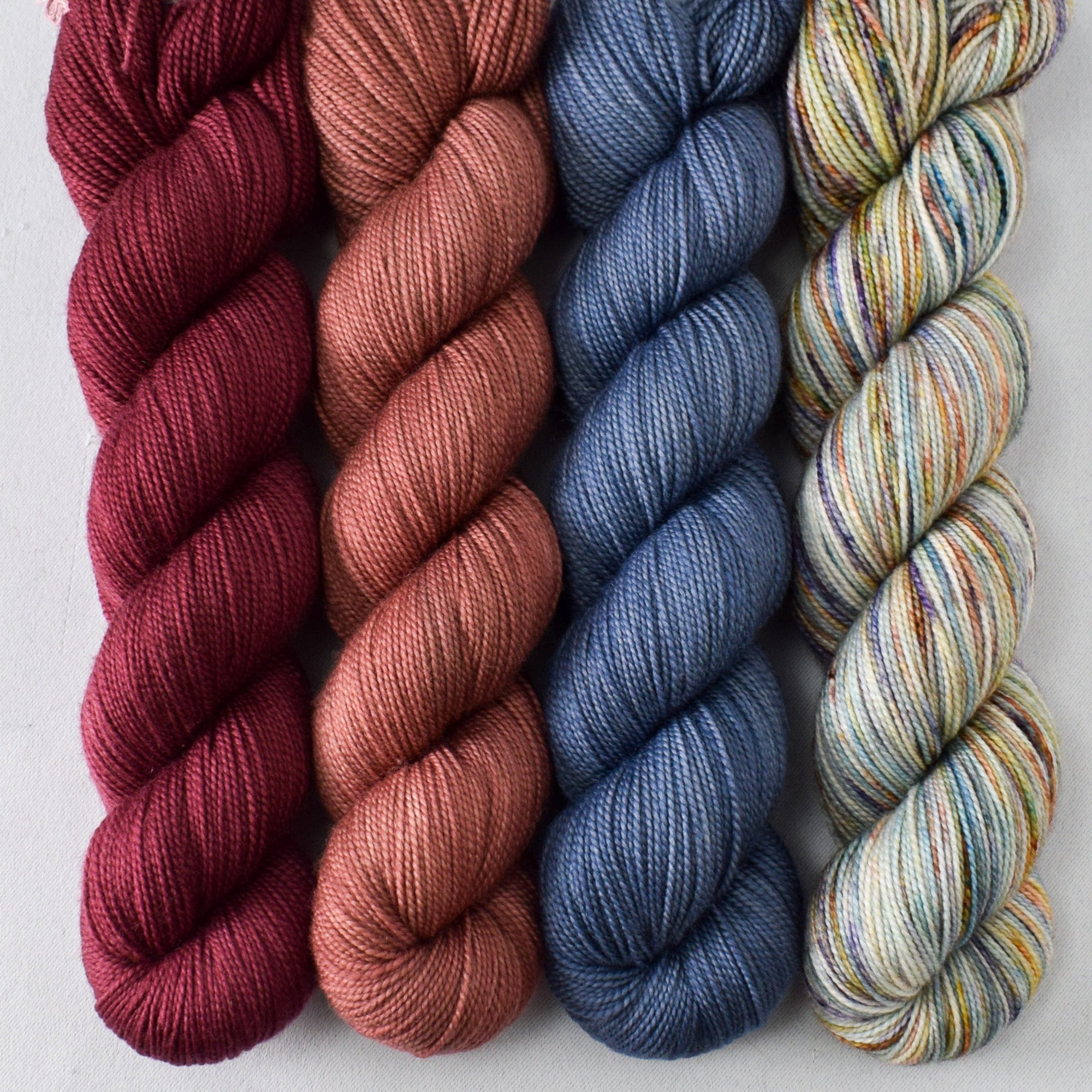 Black Cherry, Karabiber, Stockseewasser, and Reedy River - Miss Babs Yummy 2-Ply Quartet
