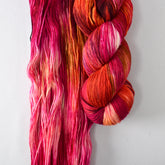 Bloomin Pansies - Miss Babs Yowza superwash Merino wool yarn