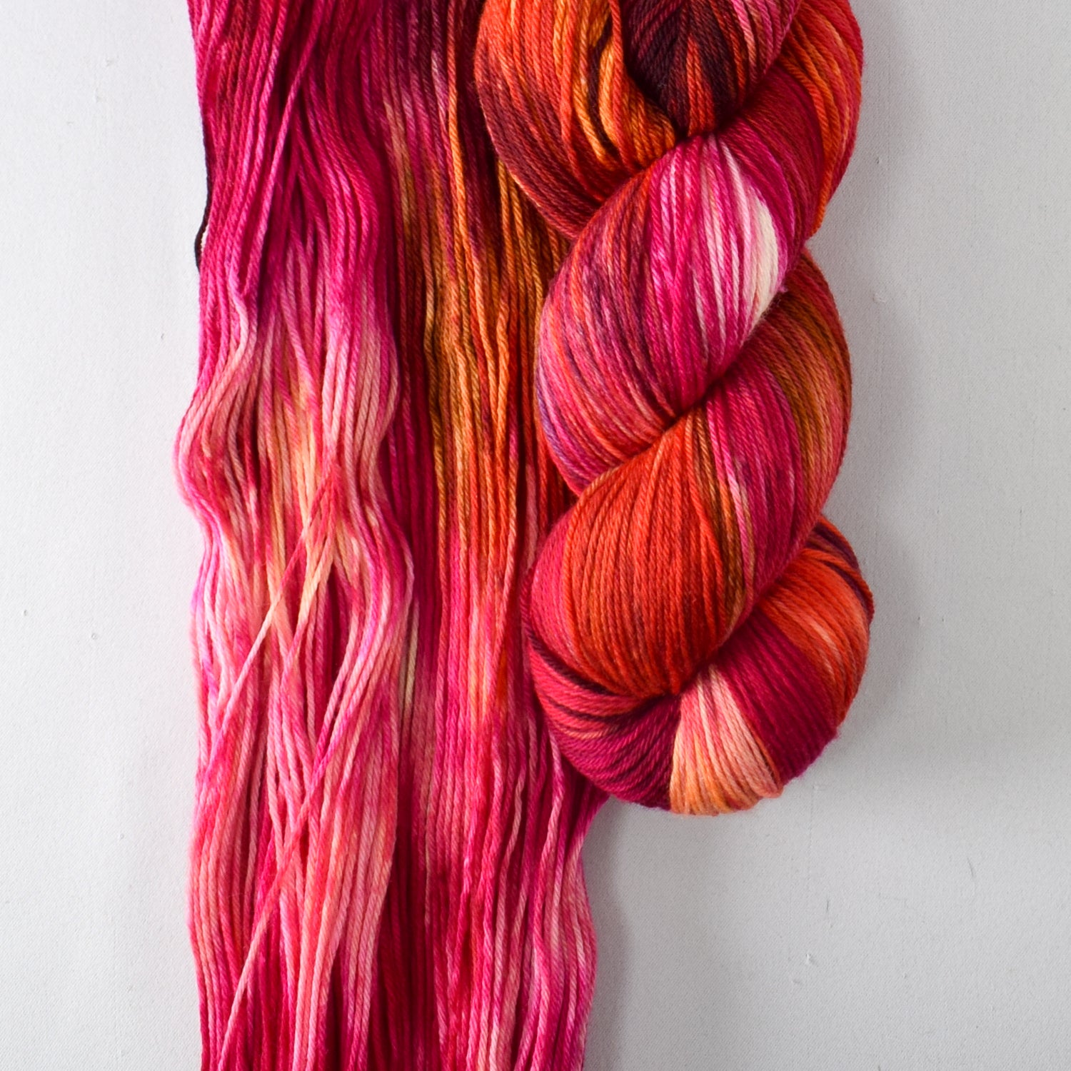 Bloomin Pansies - Miss Babs Yowza superwash Merino wool yarn