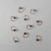 Blueberry Sodalite Stitch Markers  - Stitch Markers