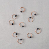 Blue Goldstone Stitch Markers