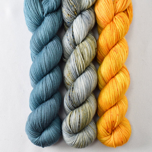 Blue Ocean, Migration, and Curcuma - Miss Babs Yummy 2-Ply Trio