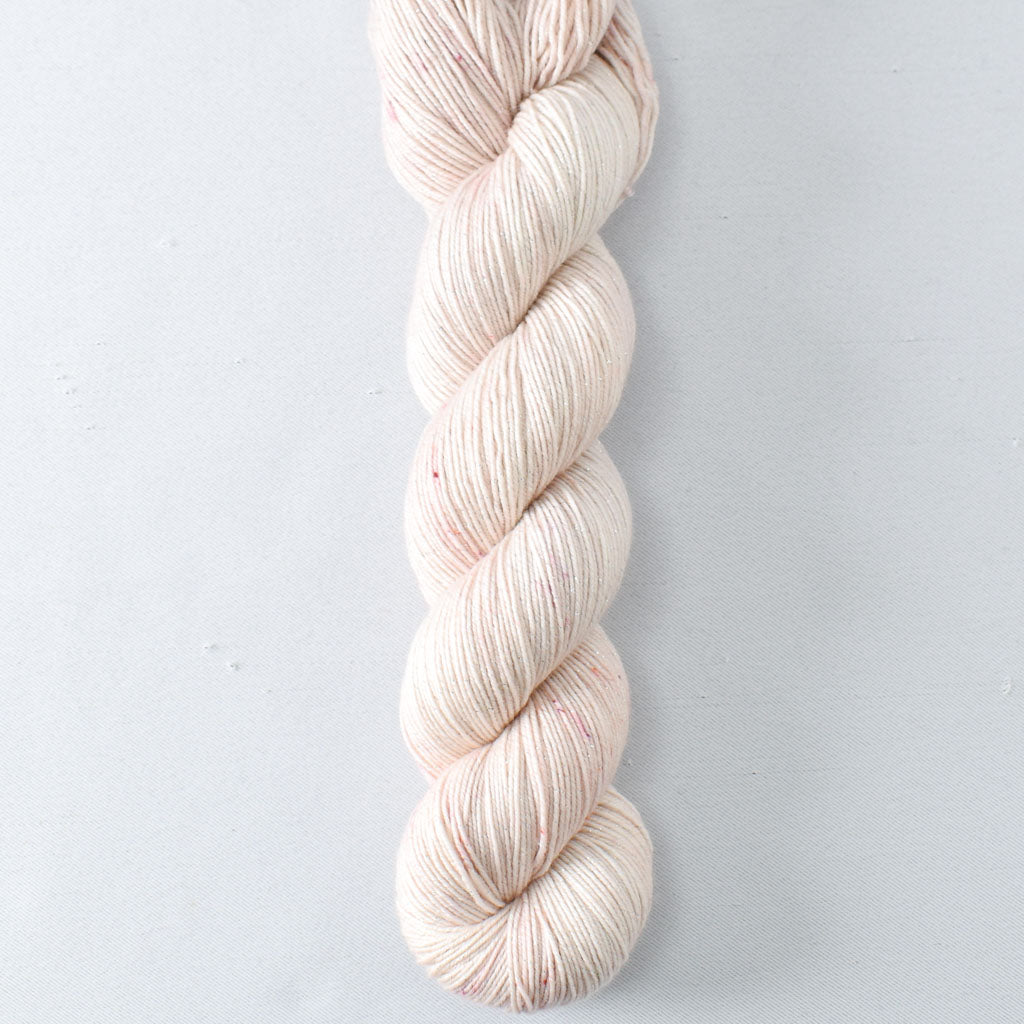 Blusher - Miss Babs Estrellita fingering weight superwash merino and Lurex yarn