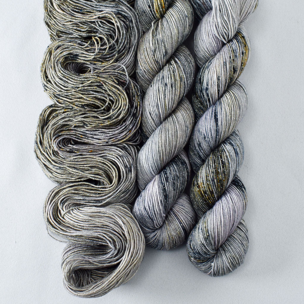 Boot Scootin' - Miss Babs Estrellita fingering weight superwash merino and Lurex yarn