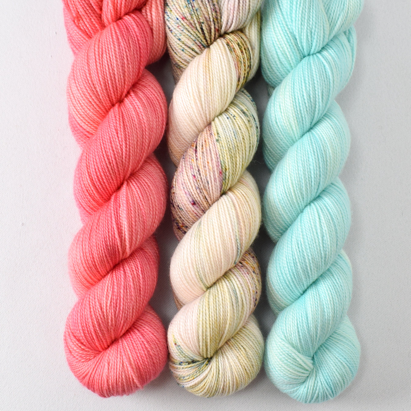 Bottle Ring, Mountain Meadow, and Watering Can - Miss Babs Yummy 2-Ply Trio