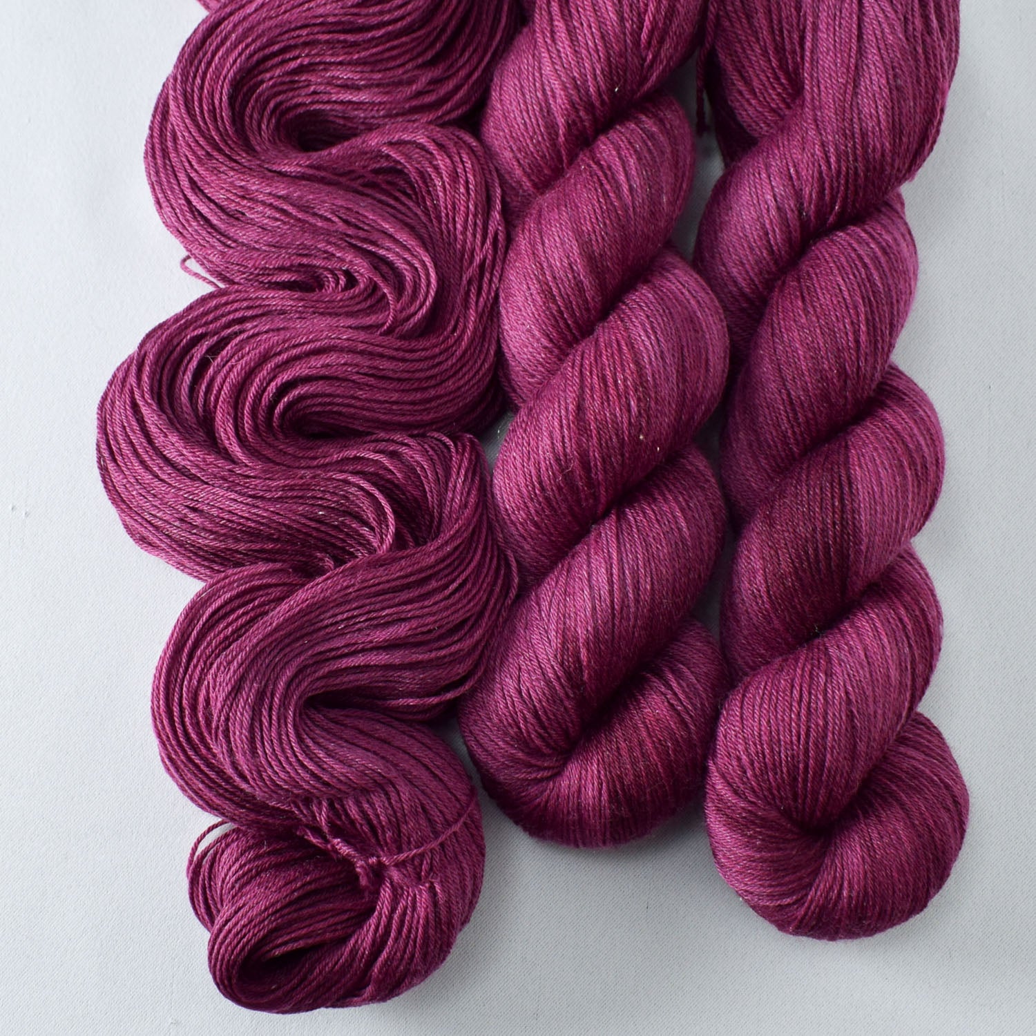 Bougainvillea - Miss Babs Tarte wool blend sock yarn