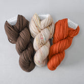 Bruin, Sparkling Sand, and Carnelian - Sweater Weather Mystery Gnome Set - Babette