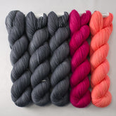 Carina (3), Floyd, and Pink Grapefruit - Miss Babs Yummy 2-Ply Drops of Jupiter Set