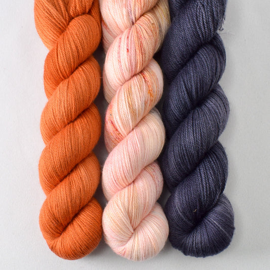 Carnelian, Tropical Sunset, and Cascara - Miss Babs Caroline Trio