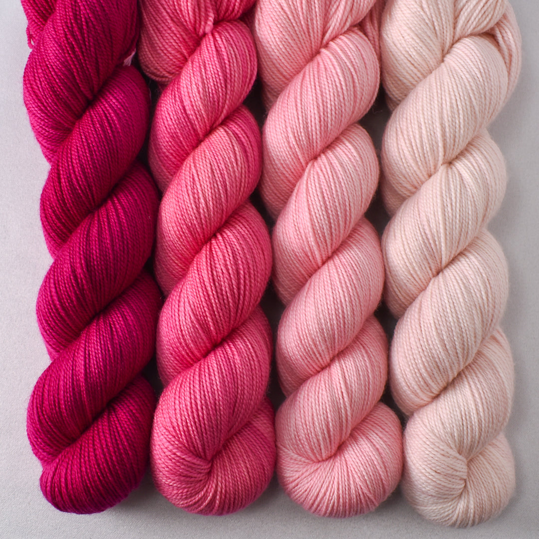 Cassiopeia, Kissing Booth, Puna Flamingo, and Sugar - Miss Babs Yummy 2-Ply Quartet