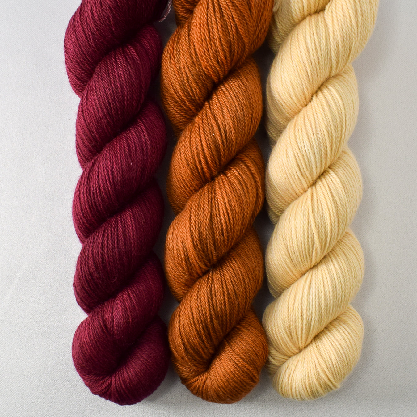 Catherine, Roasted Pumpkin, and Wheaten - Miss Babs Caroline Trio