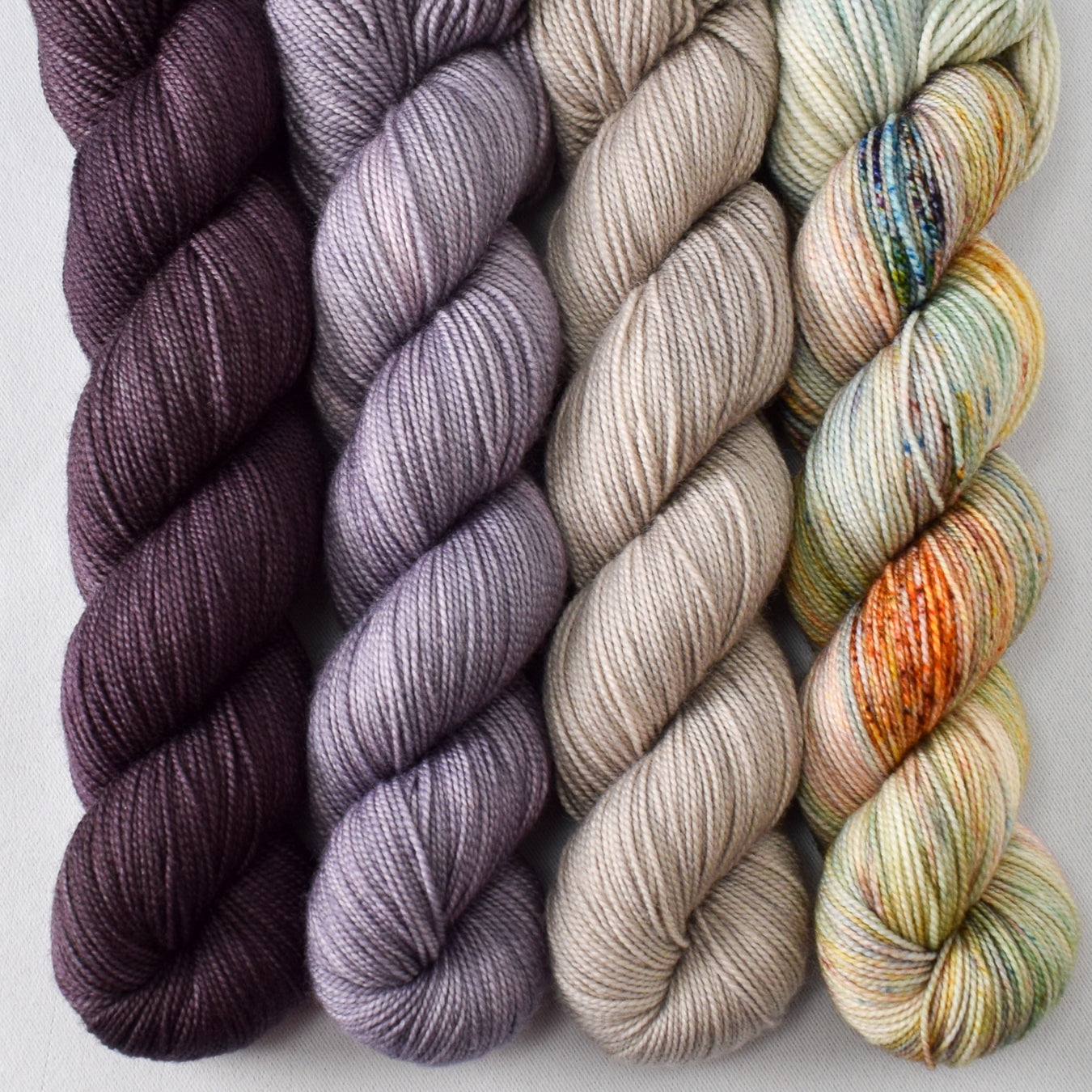 Cat Tail, Chinchilla, Rock Climbing, and Reedy River - Miss Babs Yummy 2-Ply Quartet