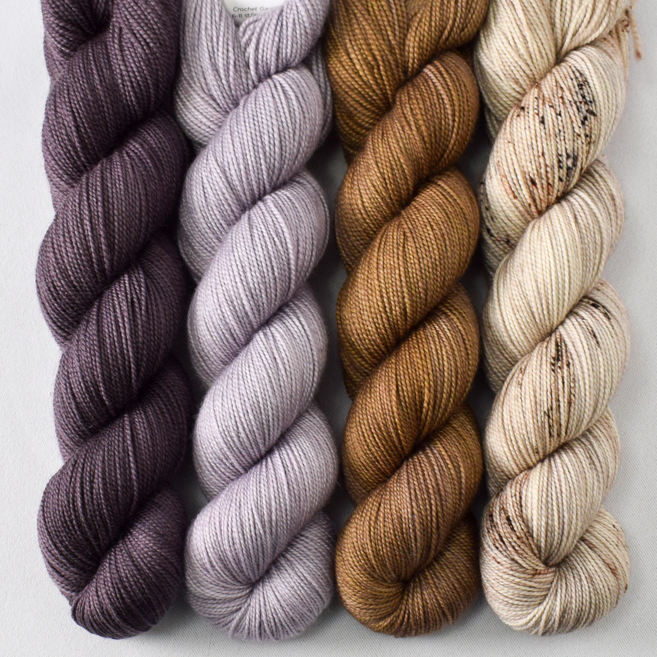 Cat Tail, Provence, Frappe, and Floofy Tail - Miss Babs Yummy 2-Ply Quartet