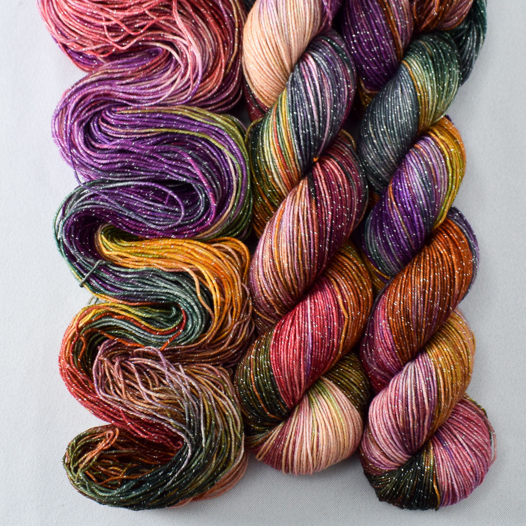 Charmed - Miss Babs Estrellita fingering weight superwash merino and Lurex yarn