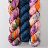 Charmed (Tarte) and Franklin (Yummy 2-Ply) - Miss Babs Feyrow Shawl Set