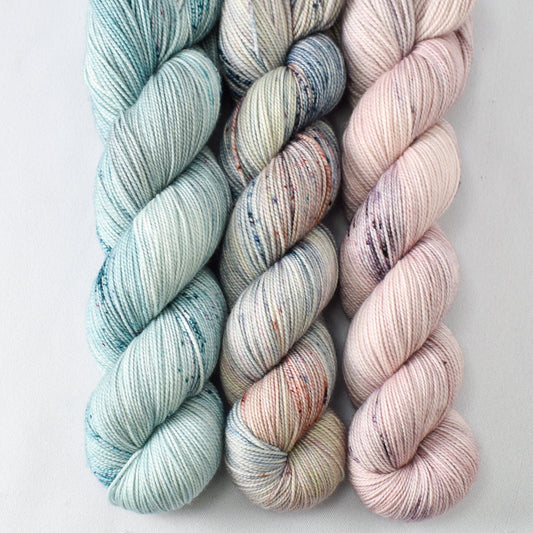 China Grove, Salt Air, and Earl Grey - Miss Babs Yummy 2-Ply Trio
