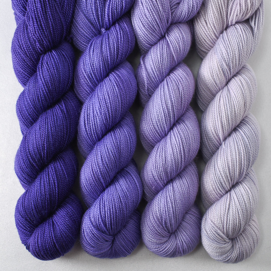 Clematis, Light Clematis, Orchid, and Crystal Opal - Miss Babs Yummy 2-Ply Quartet