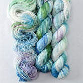 Coastal Breeze - Miss Babs Estrellita fingering weight superwash merino and Lurex yarn