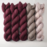 Cordovan (3), Run Away, and Earl Grey - Miss Babs Yummy 2-Ply Drops of Jupiter Set