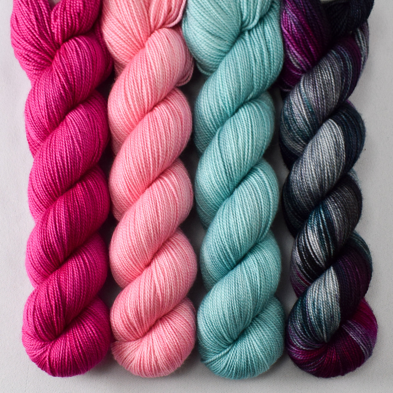 Corundum, Bikini Bottom, By the Sea, and Lights Out - Miss Babs Yummy 2-Ply Quartet