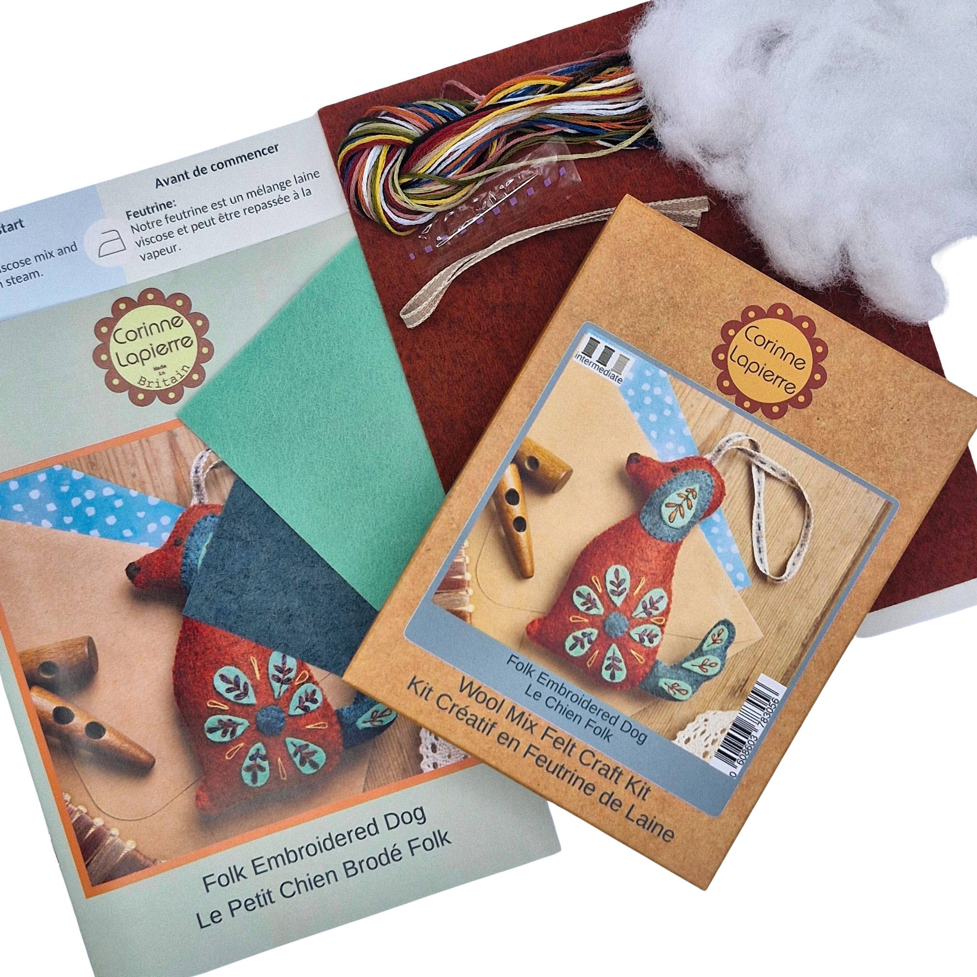 Folk Dog Felt Craft Mini Kit