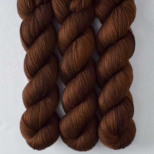 Dark Chocolate - Miss Babs Yummy 2-Ply superwash Merino wool yarn