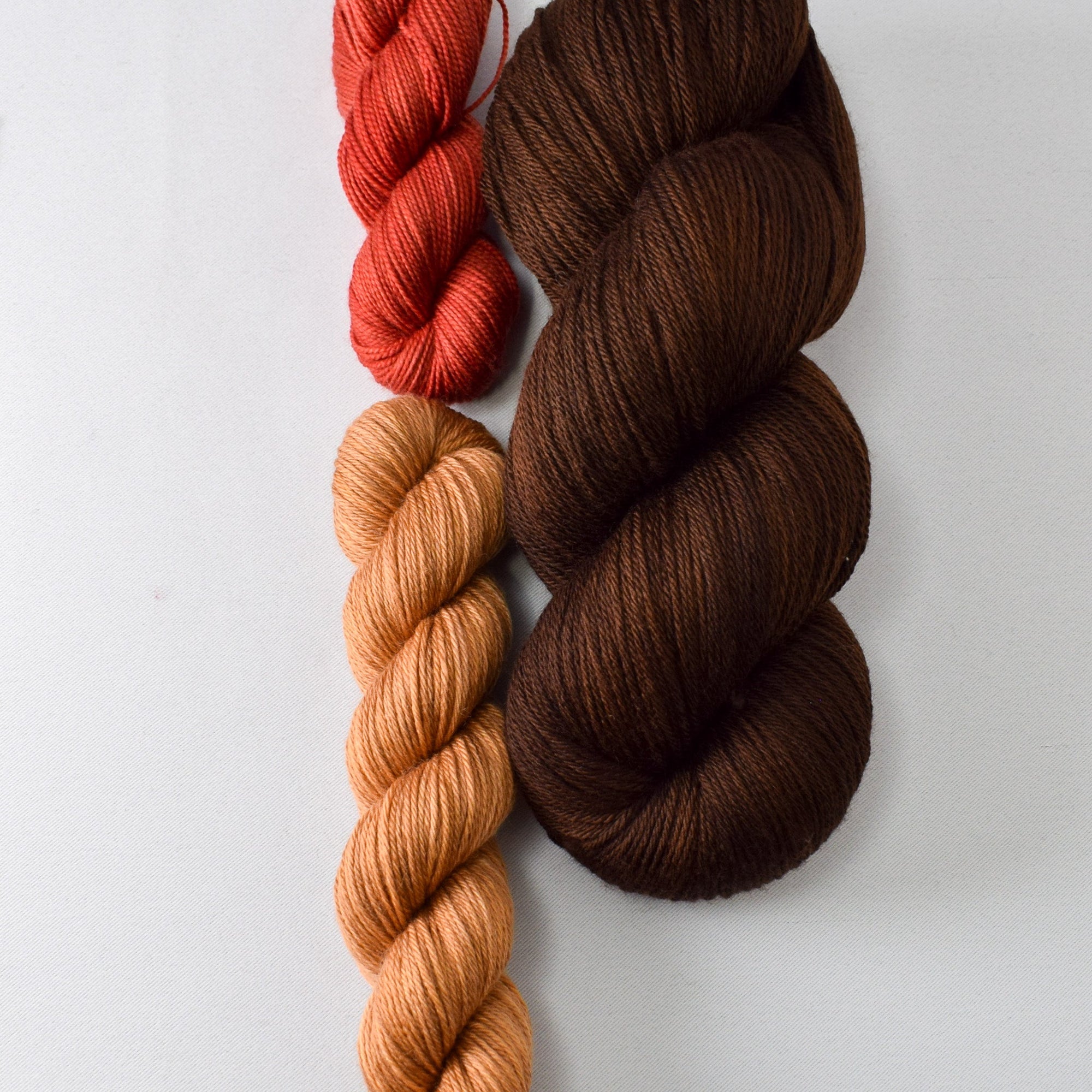 Dark Chocolate, Honeycake, and Londontowne - Miss Babs Nottingham Hood Set