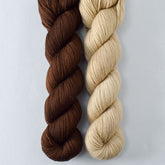 Dark Chocolate and Dunes - Miss Babs 2-Ply Duo