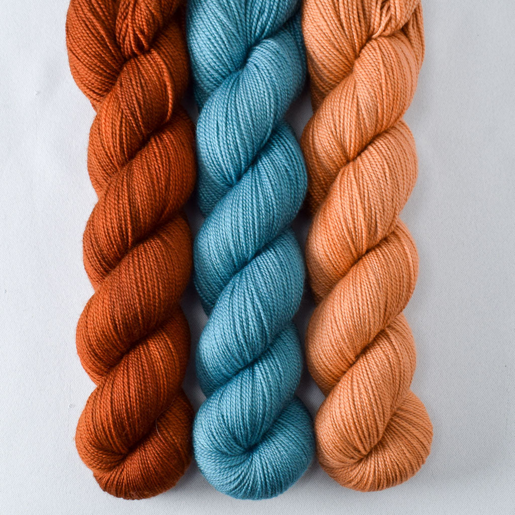 Dark Cygnus, Sadalmelik, and Big Sur - Miss Babs Yummy 2-Ply Trio