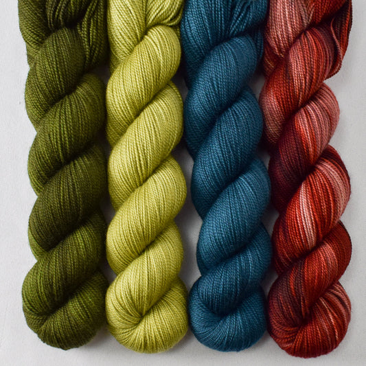 Dark Terrapin Station, Fiddlehead, Sea Teal, and Rocky Mountain Rumble - Miss Babs Yummy 2-Ply Quartet