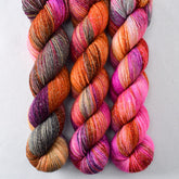 Deep Sea Jellyfish - Miss Babs Estrellita fingering weight superwash merino and Lurex yarn