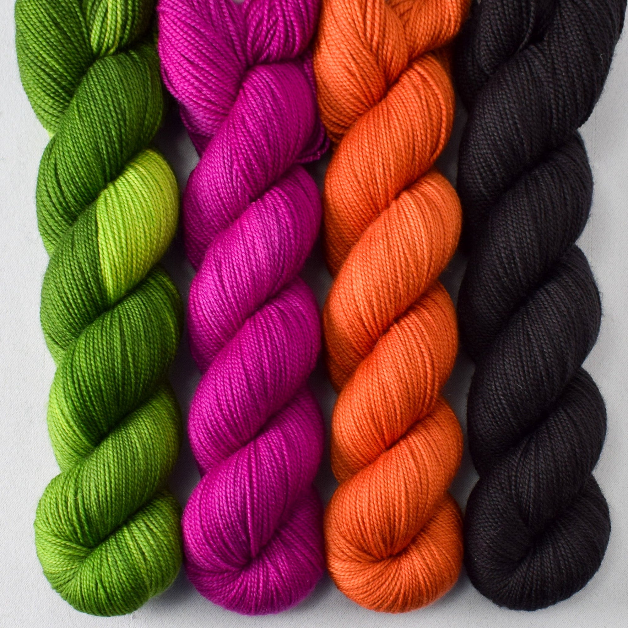 Dragon's Flight, Bumper Cars, Corona, and Ebony - Miss Babs Yummy 2-Ply Quartet