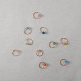 Dyed Agate Stitch Markers  - Stitch Markers