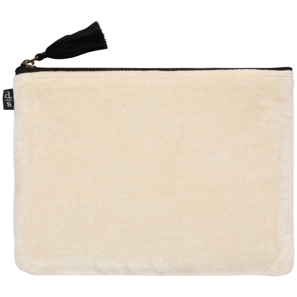 Danica Studio - Dogwood Embroidered Flat Pouch
