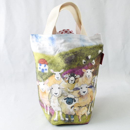 Emma Ball Felted Sheep Small Bucket Bag - Miss Babs Notions