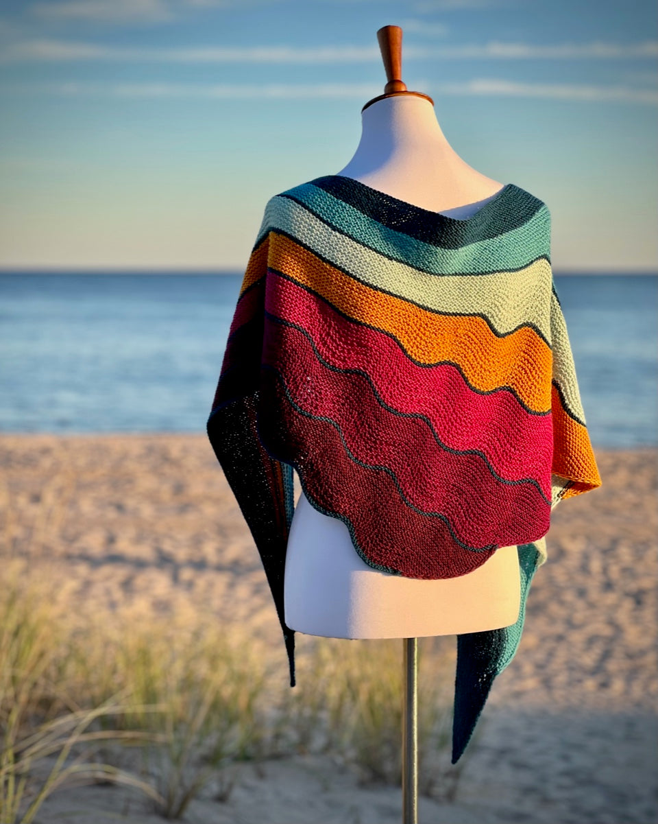 Porto with Tempo - Feel the Breeze Shawl Set