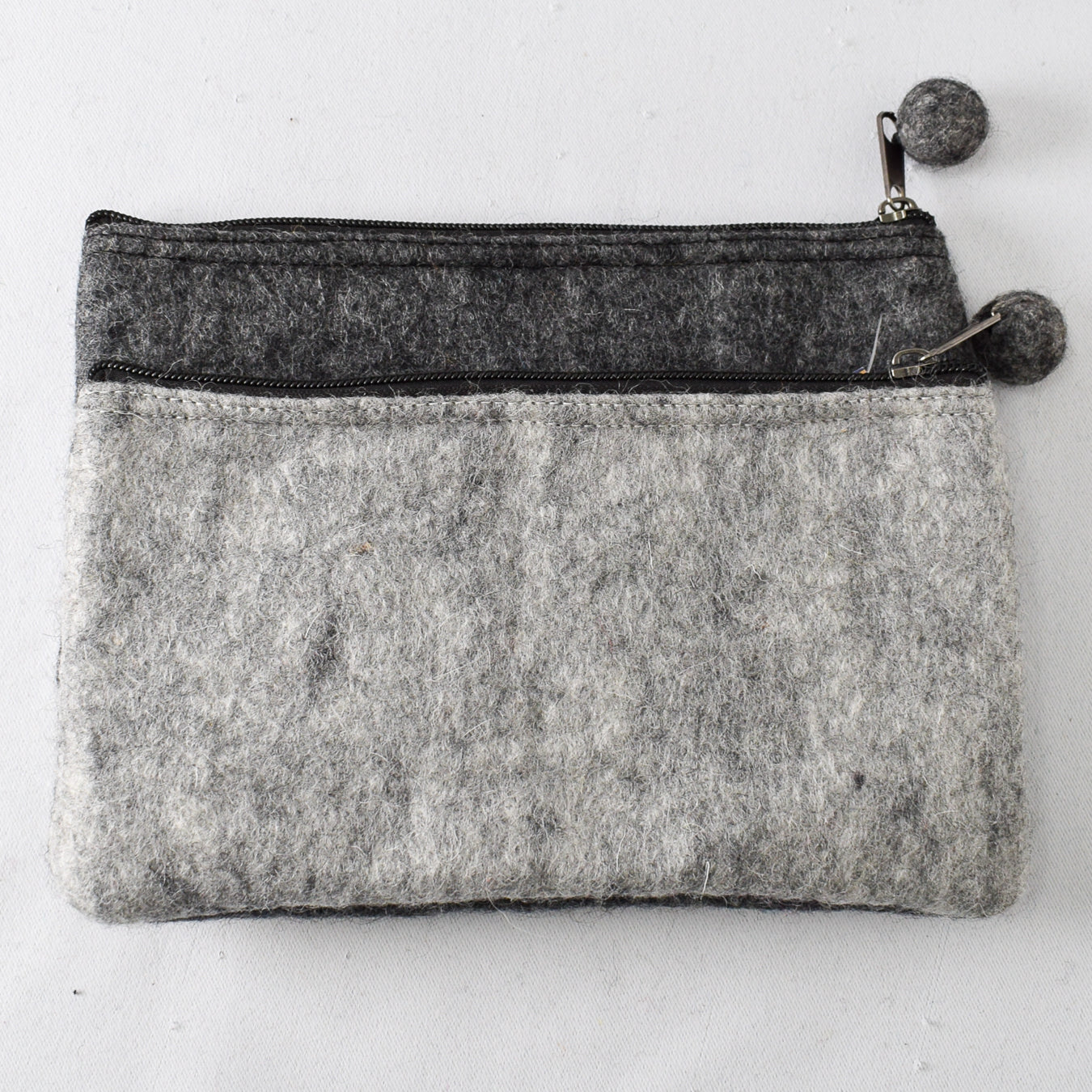 Fibres of Life 2-Tone Medium Organizer Pouch - Granite - Miss Babs Notions