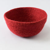 Fibres of Life Felt Bowl - Brick - Miss Babs Notions