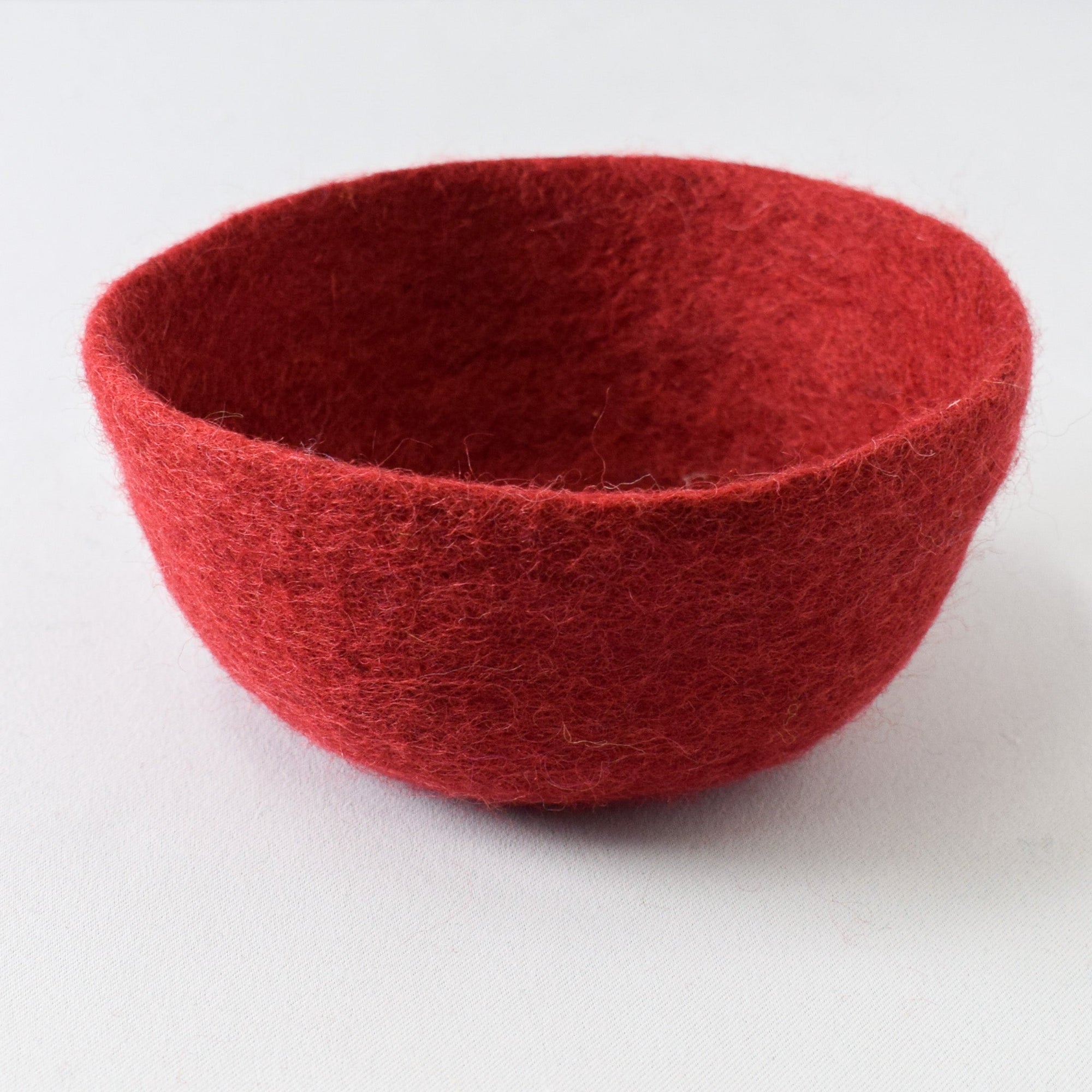 Fibres of Life Felt Bowl - Brick - Miss Babs Notions