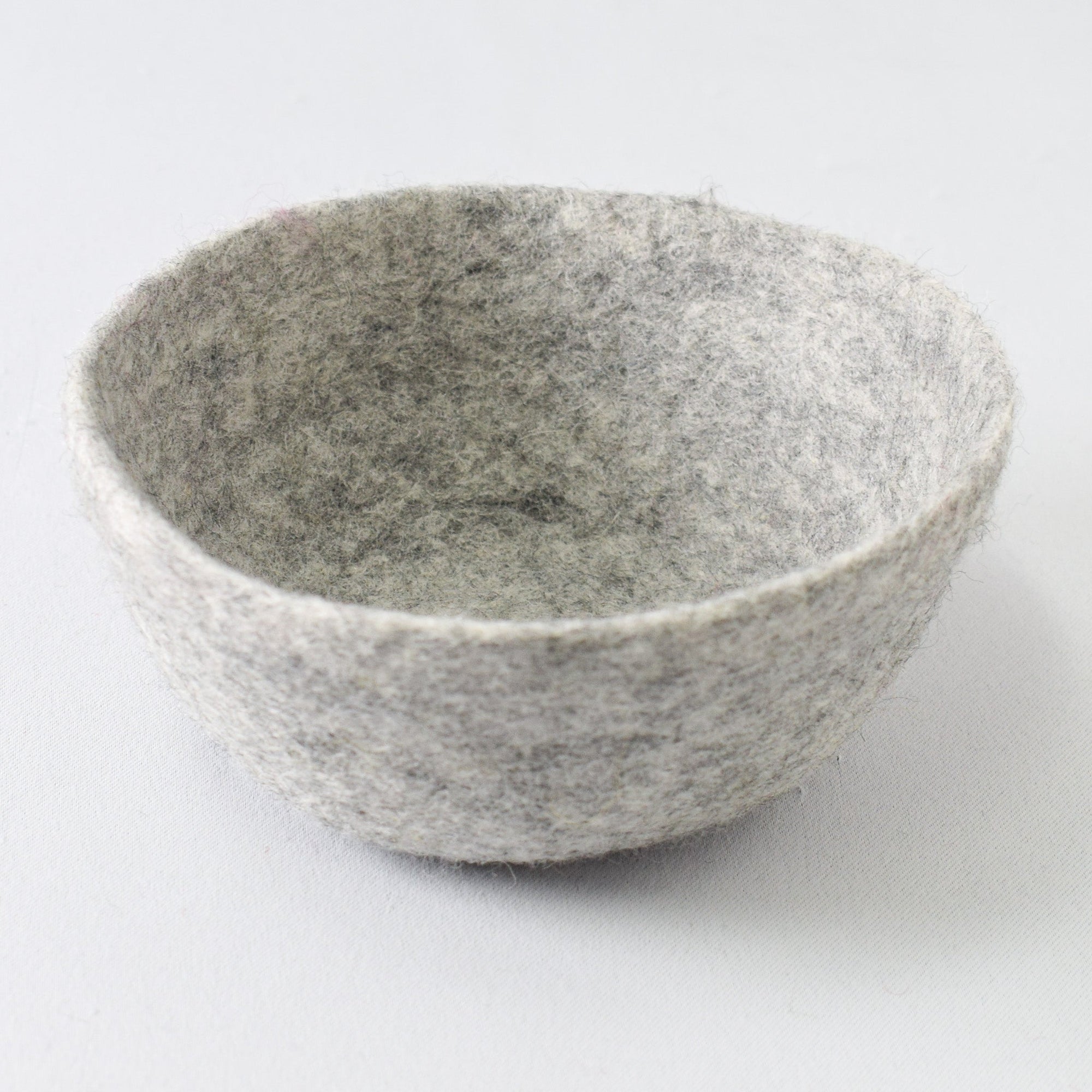 Fibres of Life Felt Bowl - Flecked Gray - Miss Babs Notions