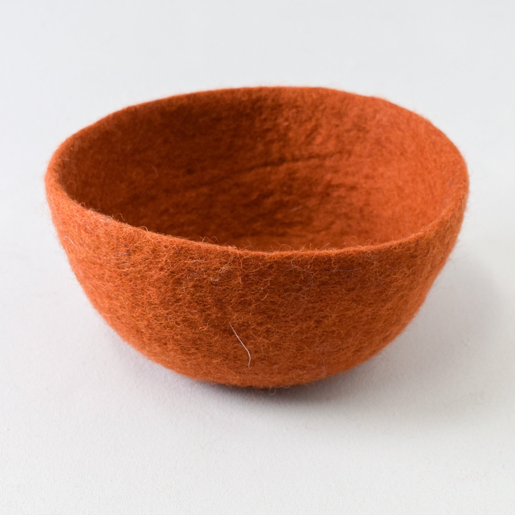 Fibres of Life Felt Bowl - Pumpkin - Miss Babs Notions
