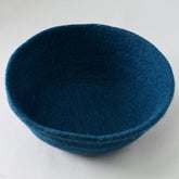 Fibres of Life Large Felt Bowl - Aqua - Miss Babs Notions
