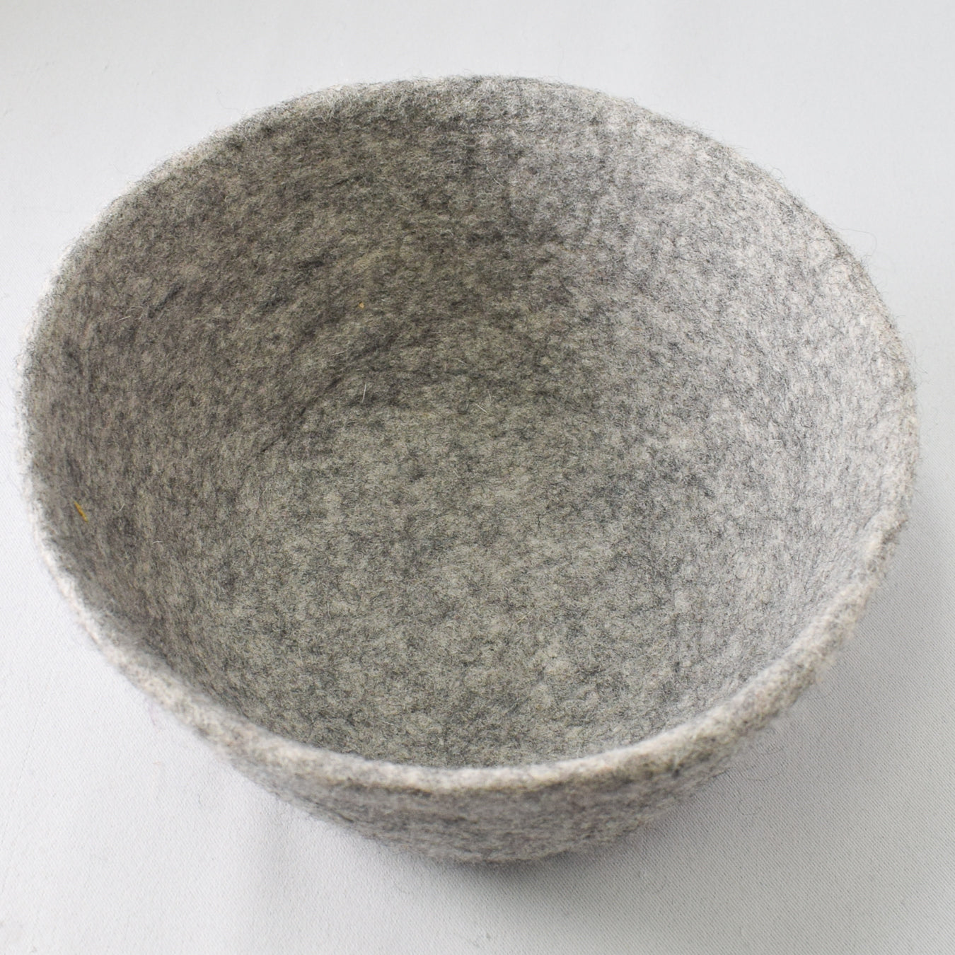 Fibres of Life Large Felt Bowl - Flecked Gray - Miss Babs Notions