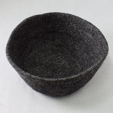 Fibres of Life Large Felt Bowl - Flecked Steel - Miss Babs Notions