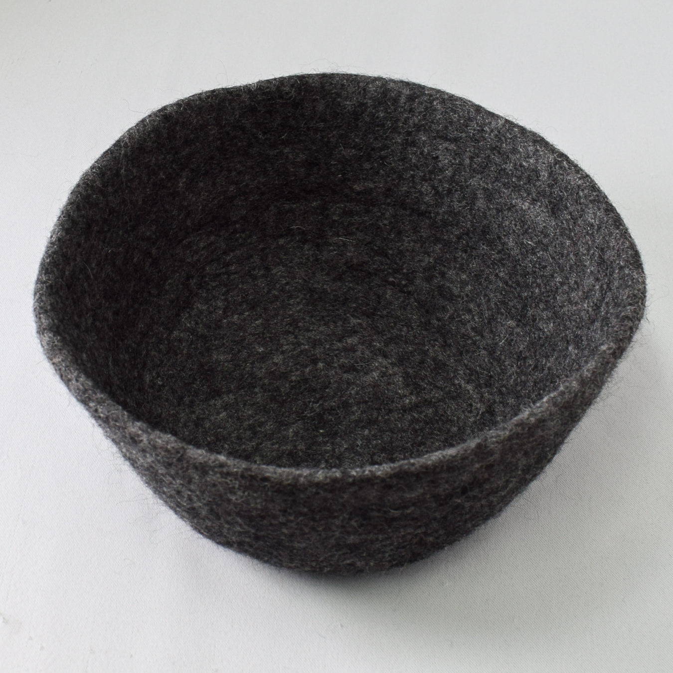 Fibres of Life Large Felt Bowl - Flecked Steel - Miss Babs Notions